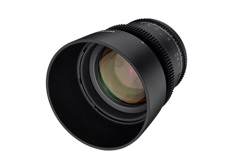 Objectif hybride vidéo Samyang VDSLR 85mm T1.5 MK2 pour Sony FE - vue 3