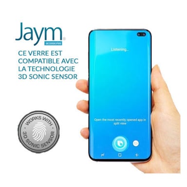 JAYM - Vetro protettivo premium per Samsung Galaxy S22 - Piatto 2.5D - Compatibile con il sensore sonoro - 9H Ultra resistente rinforzato - Qualità Asahi Premium