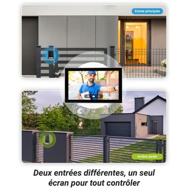 EZVIZ HP7 sistema de videoportero 17,8 cm (7'') Negro, Plata