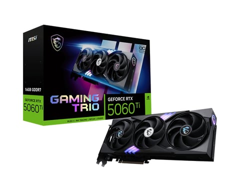 Scheda Grafica MSI GAMING GeForce RTX 5060 TI 16G TRIO OC 16 GB GDDR7 Ad alte prestazioni