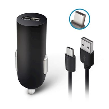 Forever GSM032693 chargeur d'appareils mobiles Téléphone portable Noir Allume-cigare Auto