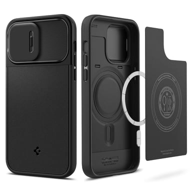 Spigen Optik Armor coque de protection pour téléphones portables 17 cm (6.69'') Housse Noir