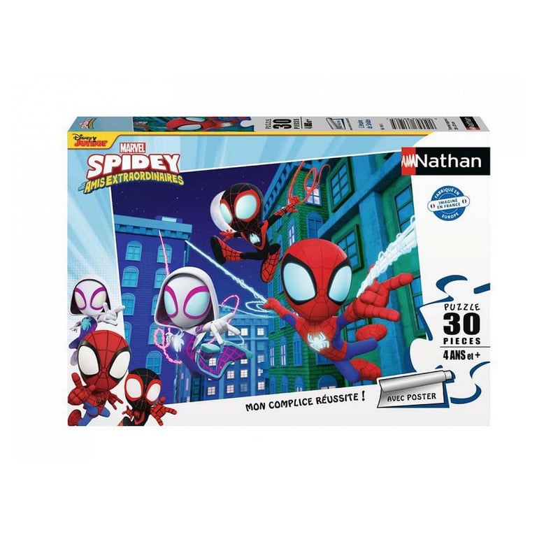 Puzzle 30 pièces : 'équipe de Spidey Ravensburger Nathan - vue 10