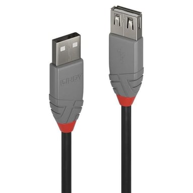 LINDY Cable de prolongación USB 2.0 tipo A - Anthra Line - 5 m