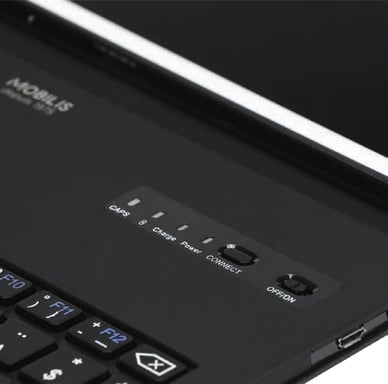 Coque de Protection Folio avec Clavier Bluetooth français iPad 10.2'', Housse Clavier AZERTY pour iPad 9/8/7ème Gén, Noir