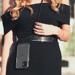 Borsa a tracolla invisibile e staccabile 2 in 1 per Apple iPhone 11, nero notte