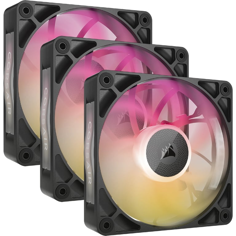 Corsair iCUE LINK RX120 MAX RGB Boitier PC Ventilateur 12 cm Noir 3 pièce(s) - Neuf