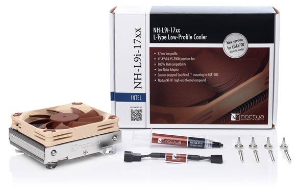 Noctua Kühler NH-L9i 17xx Processor Cooler 9,2 cm Beige, Brown 1 pezzo(i)