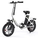 Bicicleta eléctrica isinwheel U4 para adultos, batería de 250 W, 36 V, 10,4 Ah, 16'', bicicletas eléctricas de paso bajo para adultos y adolescentes-Blanco