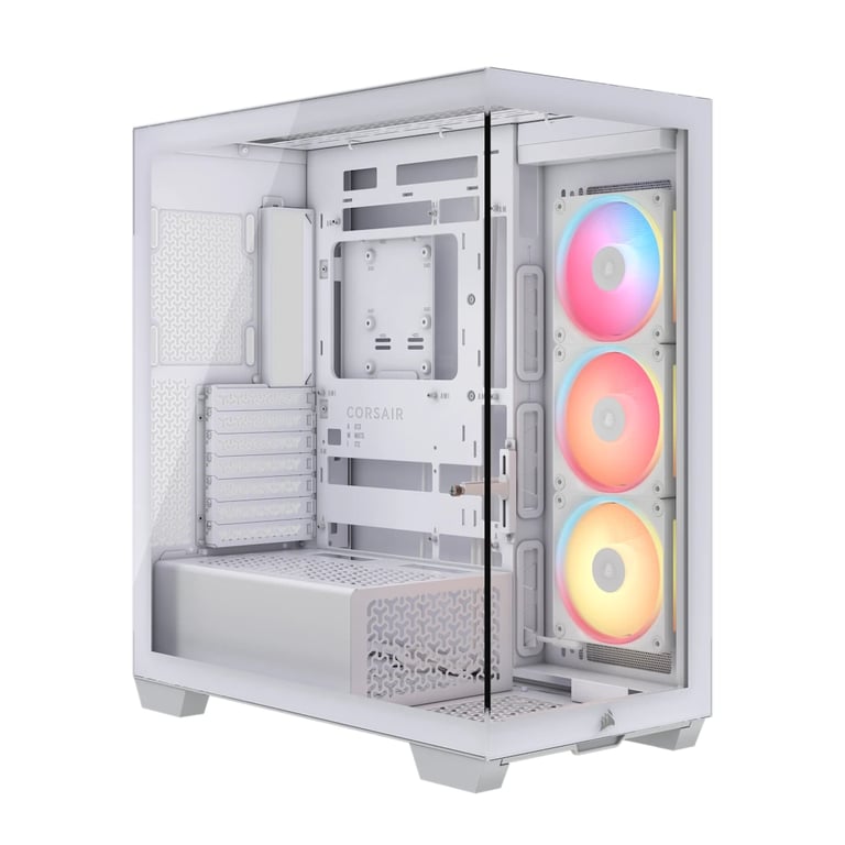 Boitier PC CORSAIR LXR LINK Tempered Glass Mid Tower 3 ventilateurs RGB à rotor inversé - vue 2