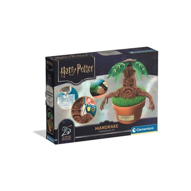 Clementoni Harry Potter Kit Terrario Mandrágora 3D Manualidades Eres tú quien fabrica la Mandrágora Negro/Verde