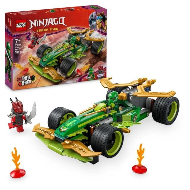 LEGO Ninjago La voiture de course à rétrofriction de Lloyd 71828 - vue 1