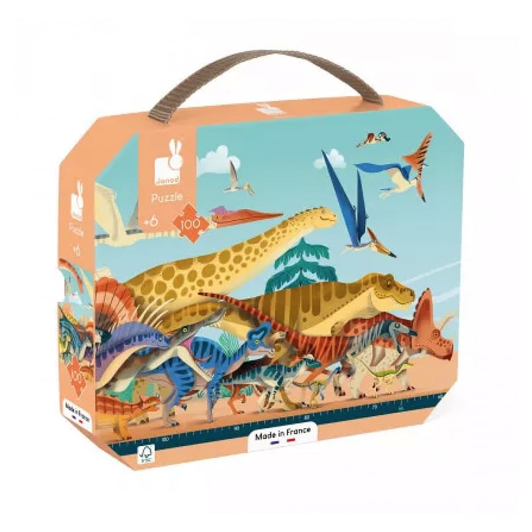 Puzzle 100 pièces Janod Panoramique Dino - vue 2