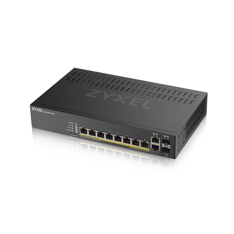 Zyxel GS1920 8HPV2 Géré Gigabit Ethernet 101001000 Connexion Ethernet supportant 'alimentation via ce port PoE Neuf - vue 2