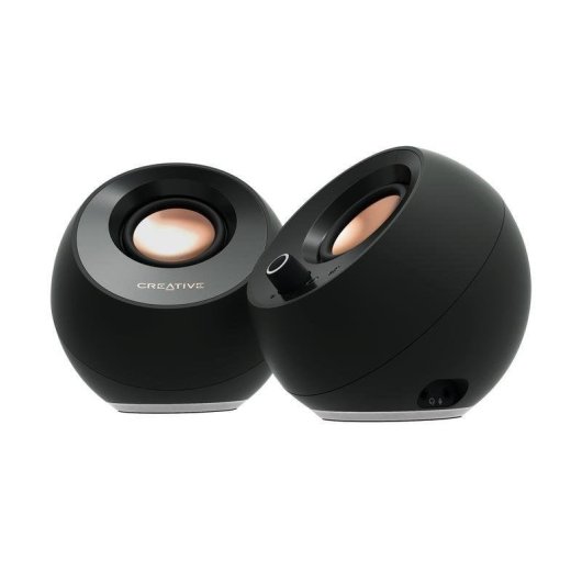Enceintes dordinateur 2.0 Creative Pebble Pro USB C Bluetooth 5.3 Éclairage RVB personnalisable - vue 4