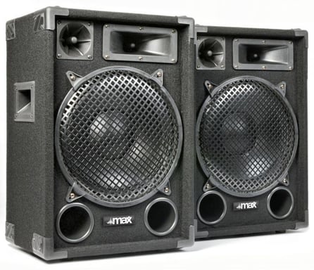 MAX Music MAX12 2-voies Noir Avec fil 700 W