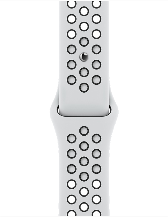 Bracelet Sport Nike pour Apple Watch 41 mm - Platine pur / noir