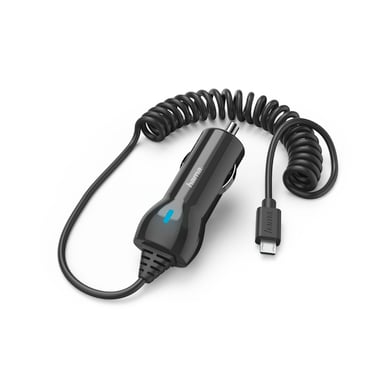 Cargador de coche, micro-USB, 1,2 A, negro