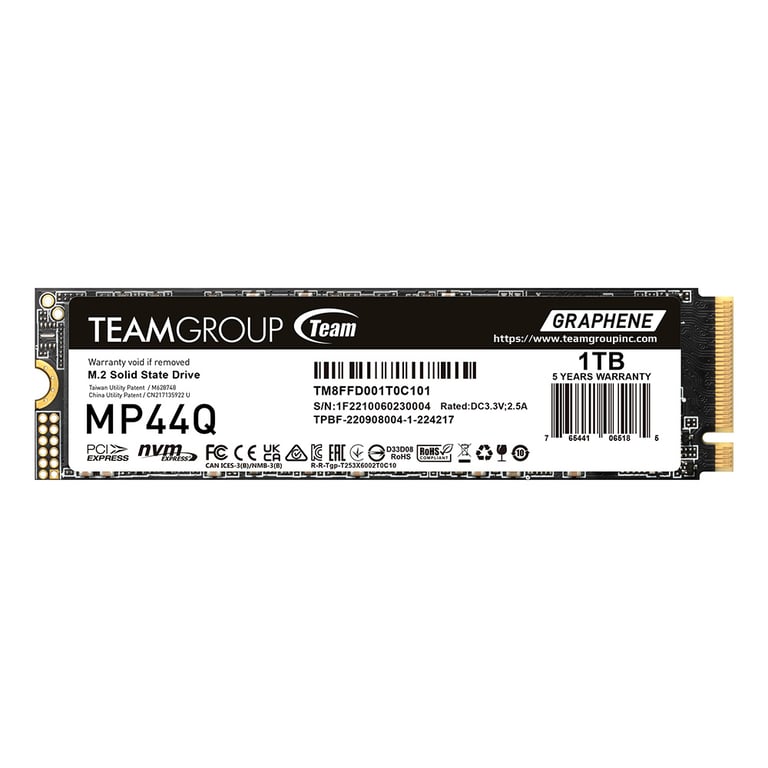 Team Group MP44Q .2 PCI Express 4.0 NVMe QLC 3D NAND Neuf