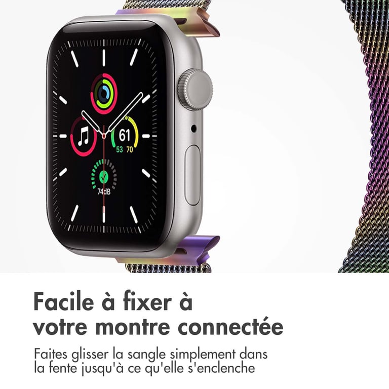 imoshion Bracelet magnétique milanais pour Apple Watch Series 1 á 9 / SE 384041 mm | Series 10 42 mm Taille Galaxy Neuf - vue 5