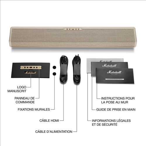 Barre De Son Marshall Heston 60 – Dolby Atmos 5.1, Wi-Fi, Bluetooth 5.3 - vue 3