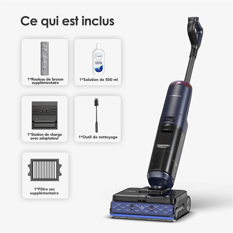 Tineco FLOOR ONE S7 MAX PRO Aspirateur traineau Batterie Humide Sans sac et - vue 3