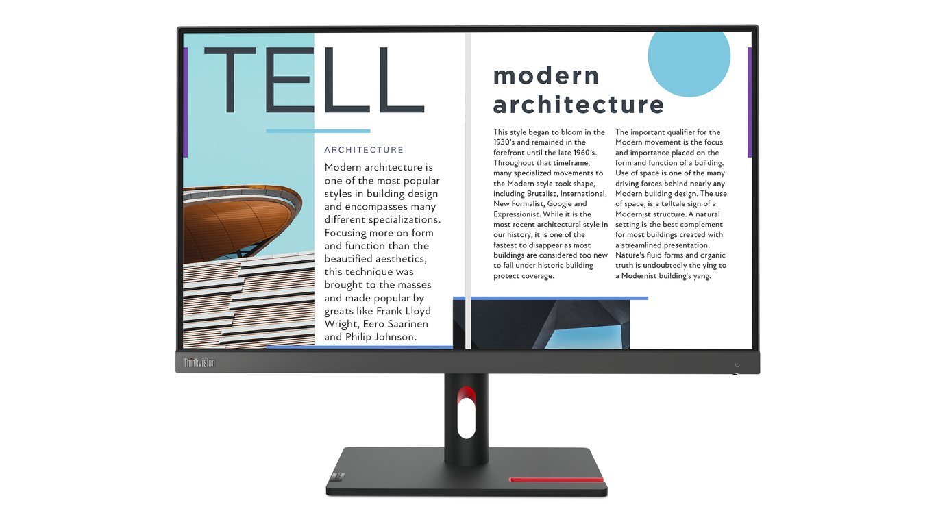 Lenovo ThinkVision S25e 30 LED display 62 2 cm 24.5 1920 x 1080 pixels Full HD Neuf - vue 2