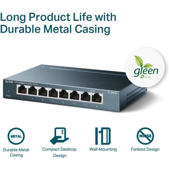 TP LINK TL SG108 - vue 9