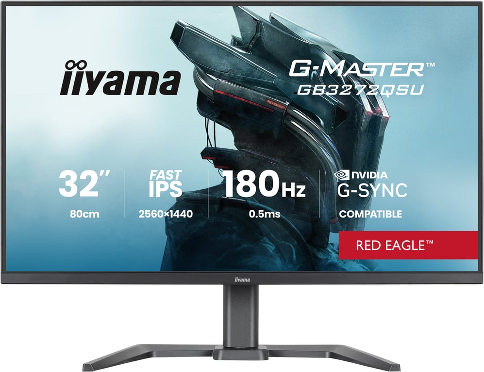 iiyama G-MASTER GB3272QSU-B1 écran plat de PC 80 cm (31.5 ) 2560 x 1440 pixels Quad HD LED Noir - Neuf