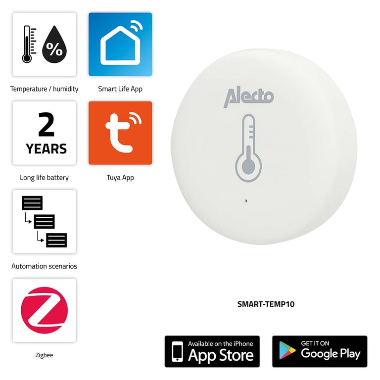 Capteur de Température et d'Humidité SMART TEMP10 Smart Zigbee Neuf - vue 3
