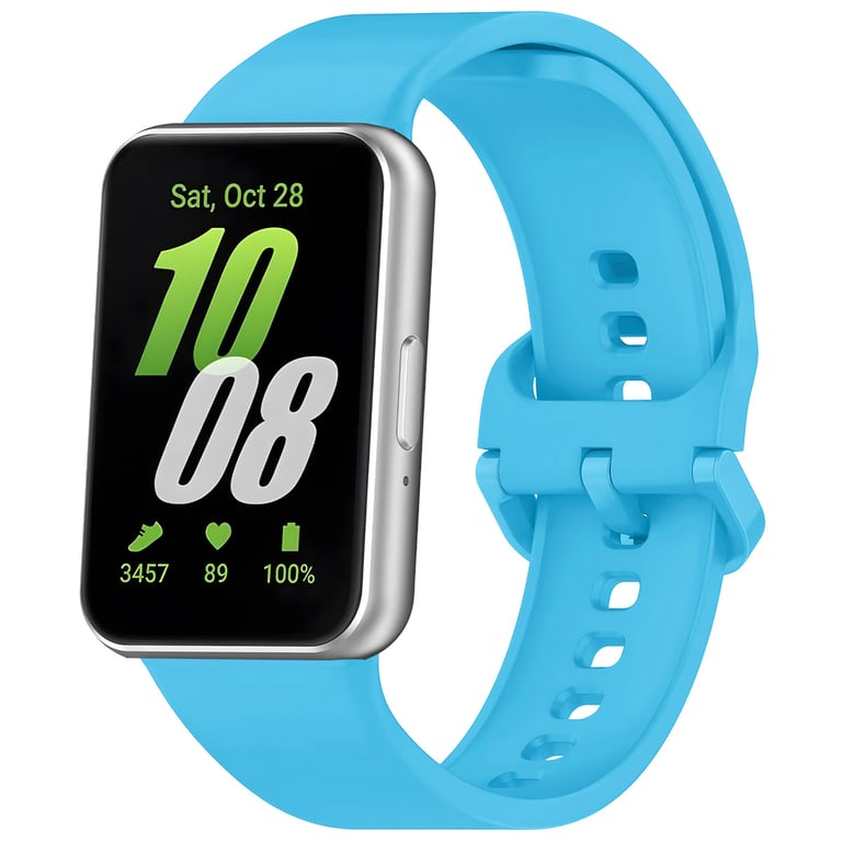 imoshion Bracelet silicone pour Samsung Galaxy Fit 3 - Bleu clair - Neuf