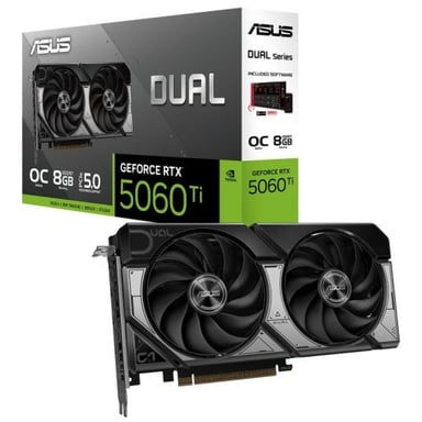 ASUS Dual -RTX5060TI-O8G NVIDIA GeForce RTX 5060 Ti 8 Go GDDR7