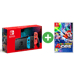 Nintendo Switch+Mario Tennis Aces videoconsola portátil 15,8 cm (6.2'') 32 GB Pantalla táctil Wifi Azul, Gris, Rojo
