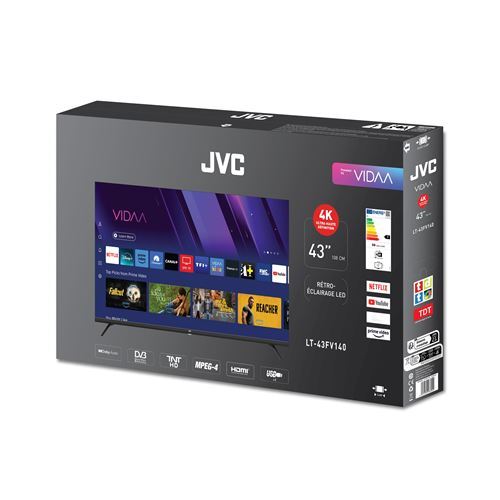 TV LED JVC LT 43FV140 108 cm 4K UHD - vue 6