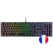 Mars Gaming MK422 Negro Teclado Mecánico Gaming RGB Antighosting Switch Mecánico Rojo Idioma Francés