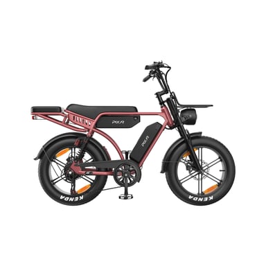 Bicicleta eléctrica PIXAR M9 con suspensión completa y doble batería de 48 V y 35 Ah - color dorado