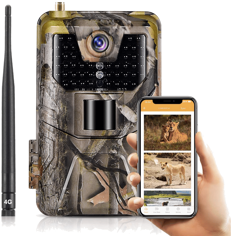 Caméra de Chasse 4G GPS 4K Vision Infrarouge Piège Photographique 30Mpx Etanche YONIS