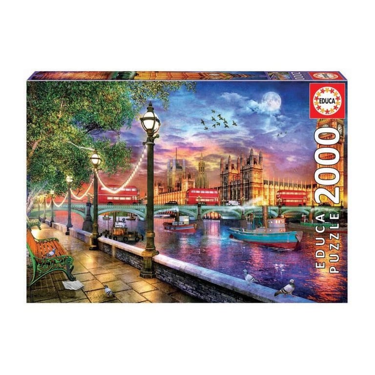 Puzzle 2000 pièces Londres au coucher du soleil EDUCA - vue 8