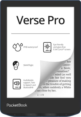 PocketBook Verse Pro Liseuse Écran tactile 16 Go Wifi Noir, Bleu