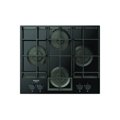 Hotpoint HAGS 61F/BK 1 Noir Intégré 60 cm Gaz 4 zone(s) - Neuf