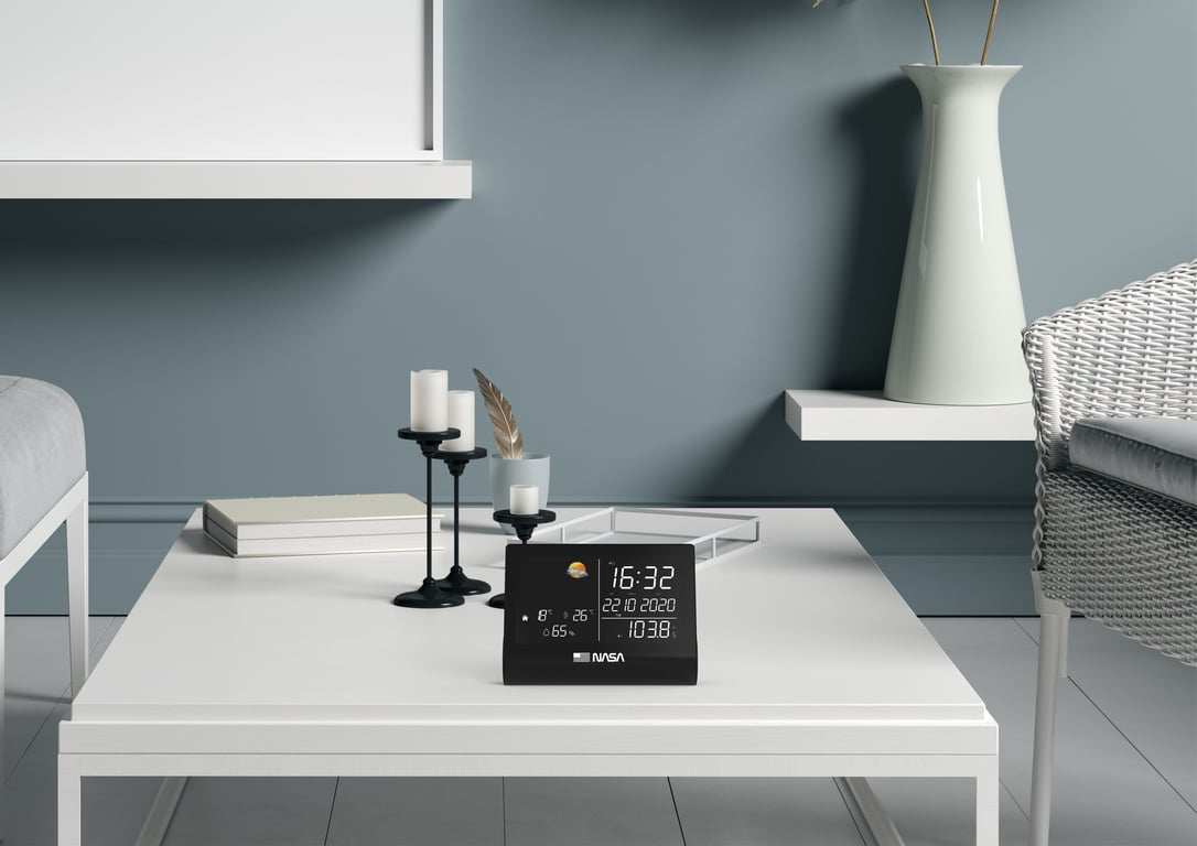 Station météo et enceinte Bluetooth Nasa WSP1300 avec radio réveil - vue 5