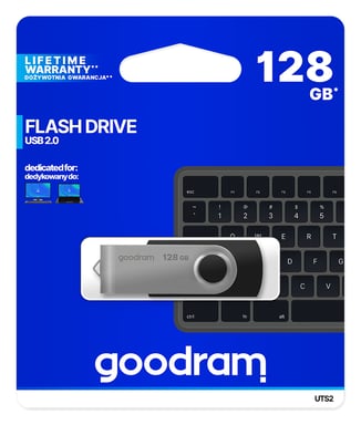 Goodram UTS2 lecteur USB flash 128 Go USB Type-A 2.0 Noir