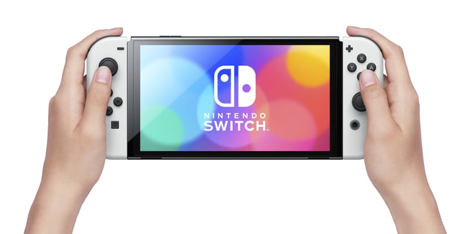 Switch (OLED) - Console de jeux portables 17,8 cm (7'') 64 Go Écran tactile Wifi, Blanc