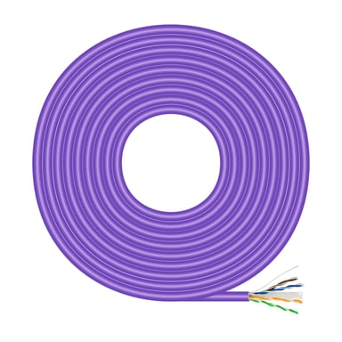 AISENS A135-0748 câble de réseau Violet 305 m Cat6 U/UTP (UTP)