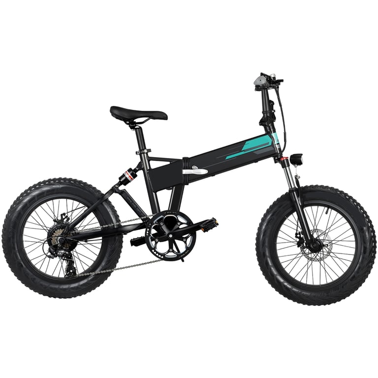 VTT Électrique Pliable 20 Pouces 500 Watts Type Fat Bike 3 Modes  d'Assistance Électrique 7 vitesses