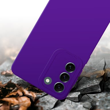 Coque pour Samsung Galaxy S22 PLUS en FLUID VIOLET FONCÉ Housse de protection Étui en silicone TPU flexible