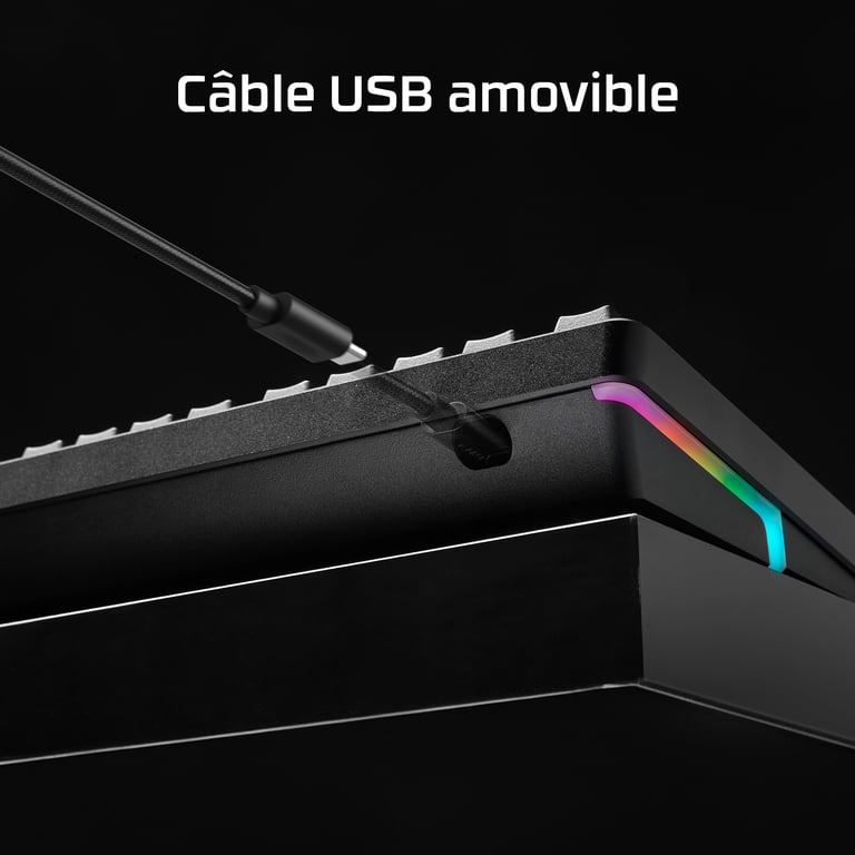 Clavier mécanique gaming Azerty HyperX Alloy Rise 75 - vue 3
