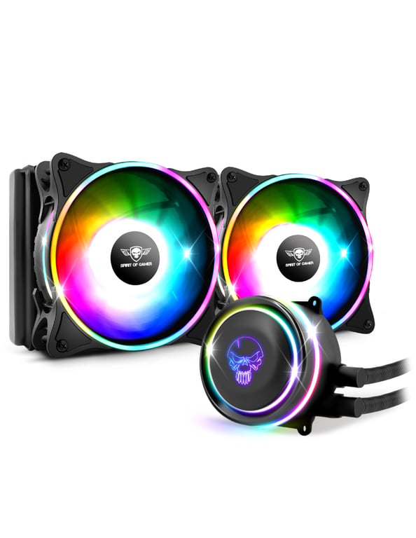 Spirit of Gamer Liquid Force 240 Boitier PC Processeur Refroidisseur de liquide tout en un 12 cm 1 pièce Neuf
