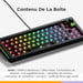 Glorious Gaming GMMK 3 65% Barebones teclado Juego USB No Negro