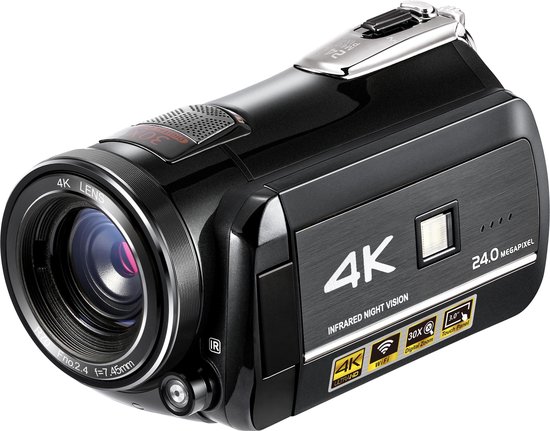 Lipa AD C1 Caméscope 4K Ultra HD avec capteur CMOS Caméra vidéo Caméra numérique Caméra Wi Fi Neuf